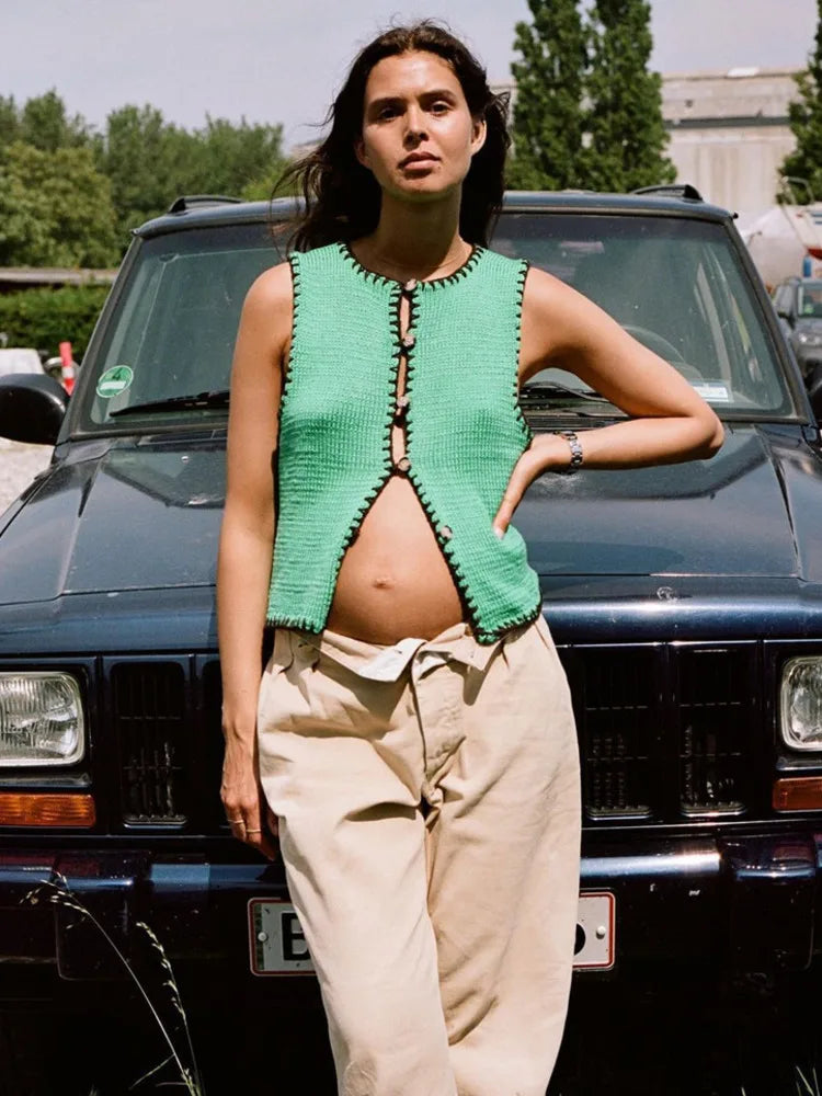 טופ סרוג דגם הלנה