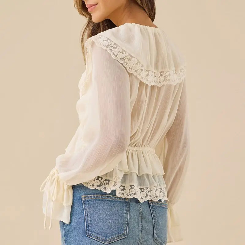 חולצת תחרה דגם אורבי