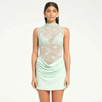 שמלת מיני תחרה דגם אושן